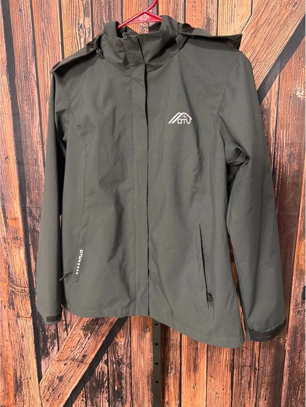 OTU Black Hooded Softshell Jacket Size S